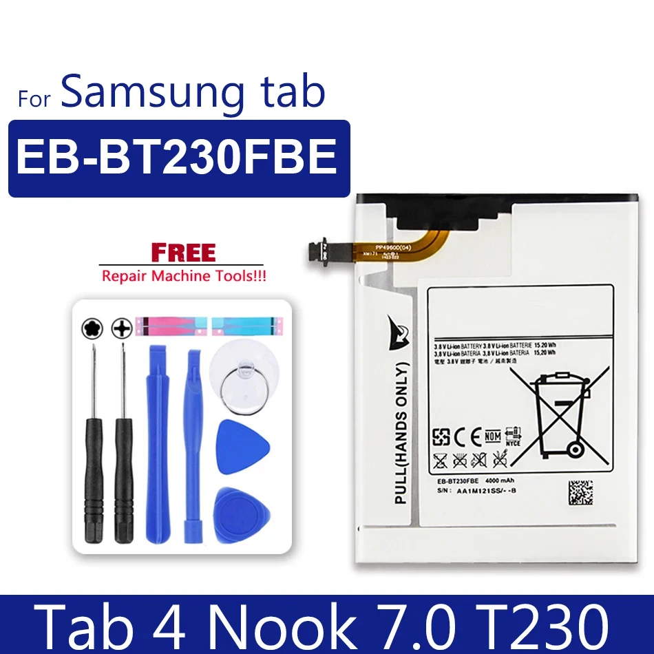 Battery For Samsung GALAXY Tab 4 7.0 8.0 10.1 tab4 SM T530 T531 T535 T330 T331 T335 T230 T231 T235 SM-T530 SM-T535