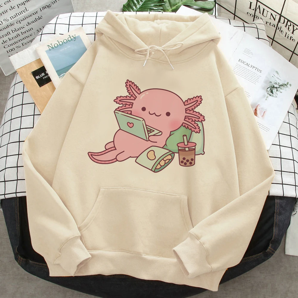 

Ajolote Axolotl hoodies women anime aesthetic funny sweat y2k sweatshirts female Kawaii sweater