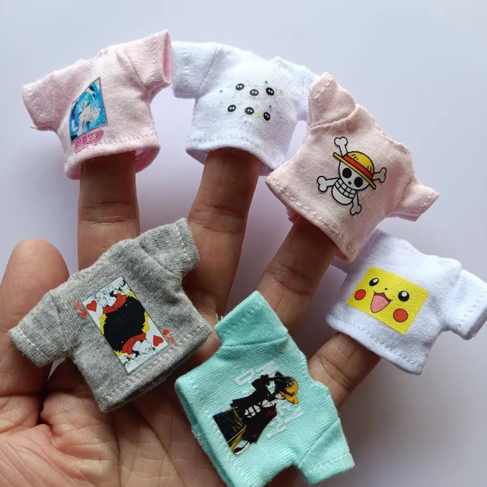 NOWOŚĆ 1/12 ob11 Mini Baby 1/12 Bjd Doll cartoon Cute prin Clothes 16cm Children Kid Toy Dolls for Birthday Gif Baby Animal Toys