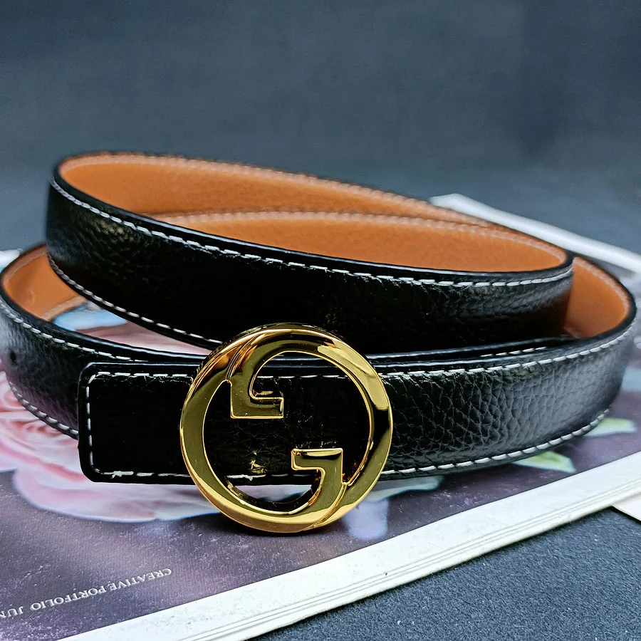 2.5cm Classic Belt Luxury Designer Famous Brand High Quality Leather Hot Women Belts For Dress