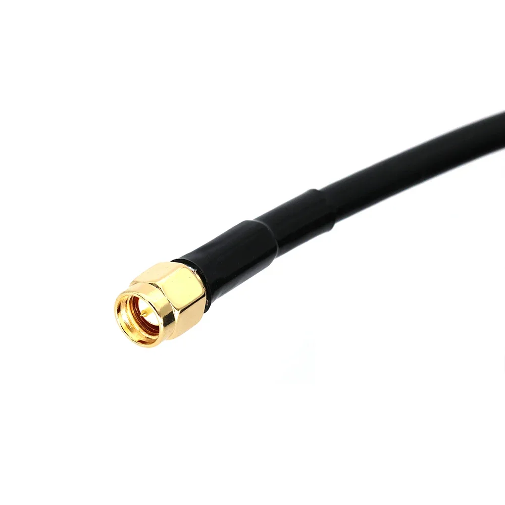 Conector SMA macho para antena exterior, Base magnética fuerte, gran ventosa, Cable de extensión RG58 de 5 metros de largo alcance, 5,5 CM