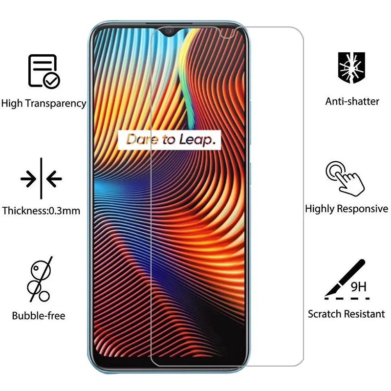 tempered glass for realme 7i global case cover on realme7i 7 i i7 6.5 phone coque bag realmi reame relme ralme realmy real me mi