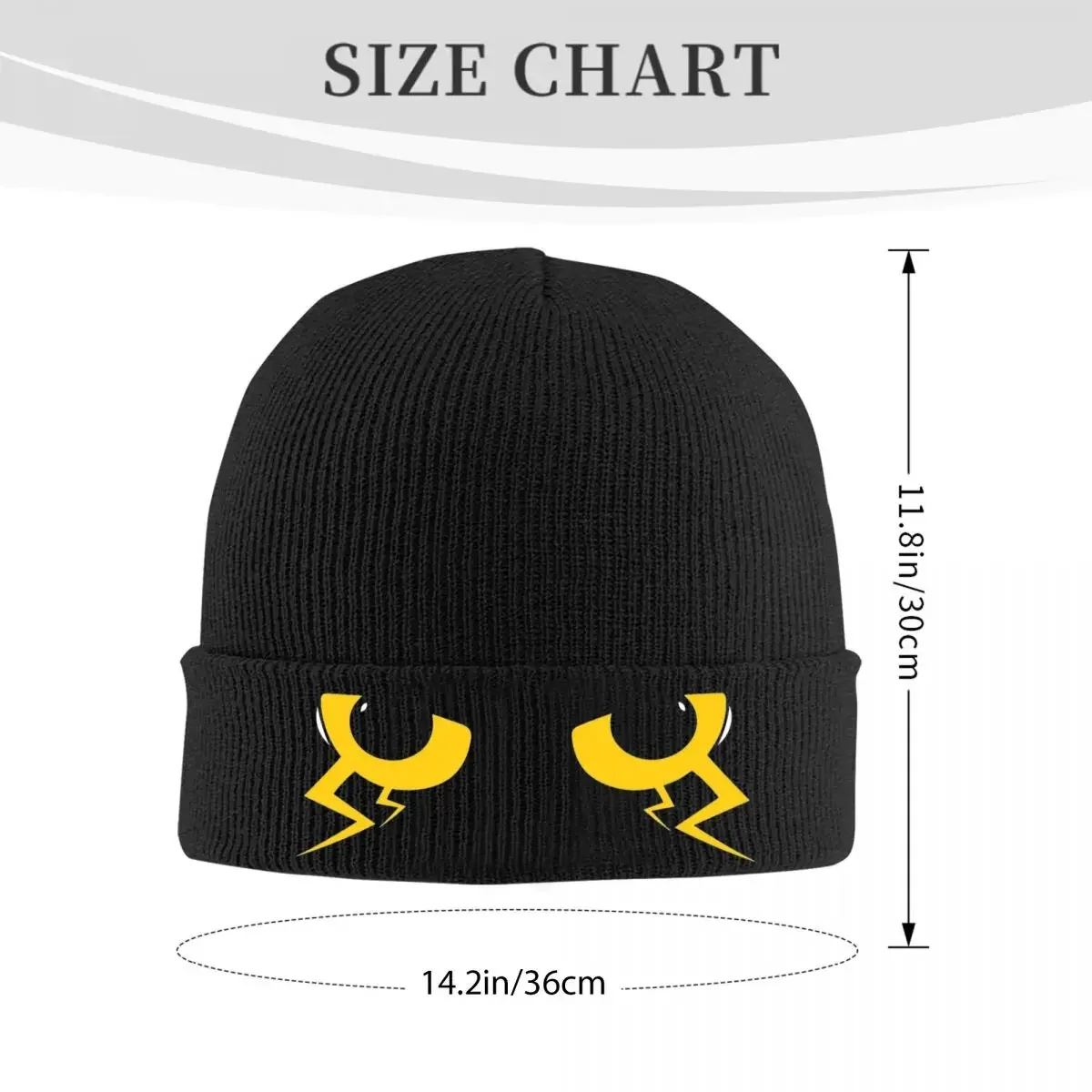 Evil Yellow Eyes Beanie Hats Knit Hat Kpop Elastic Men Women Unisex Caps Autumn Winter Design Fashion Bonnet Hats Birthday Gift