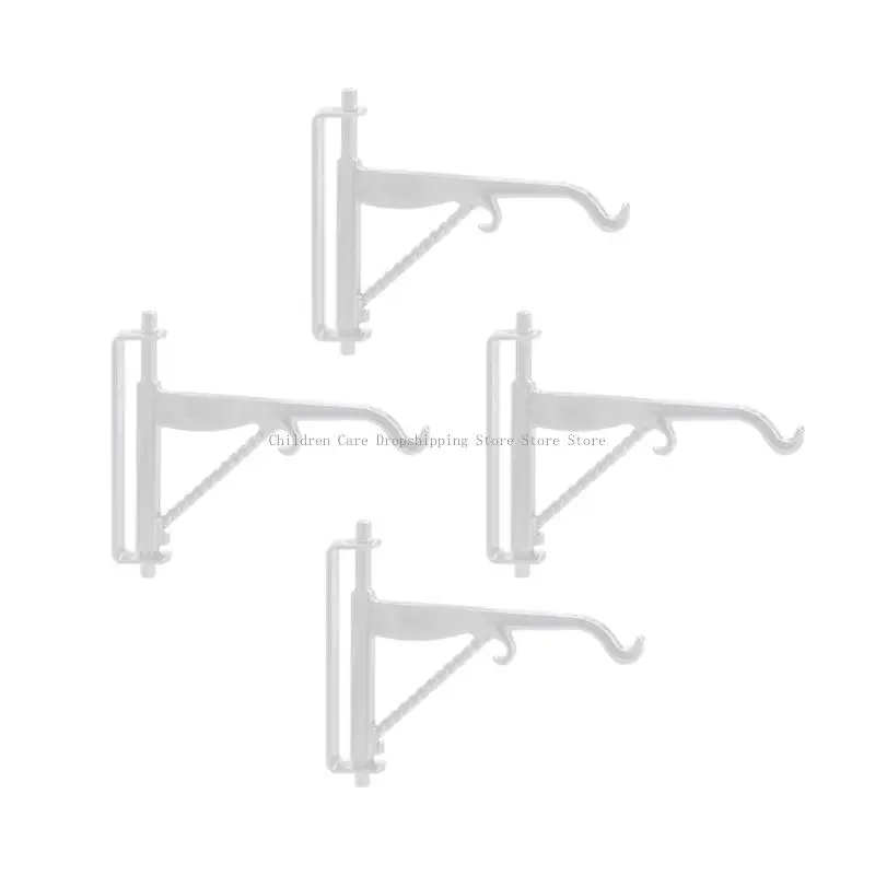 Realistisch model plantenbeugel 4 stuks metalen plantenhangers voor ambachtelijke poppenhuisproject tuinscène