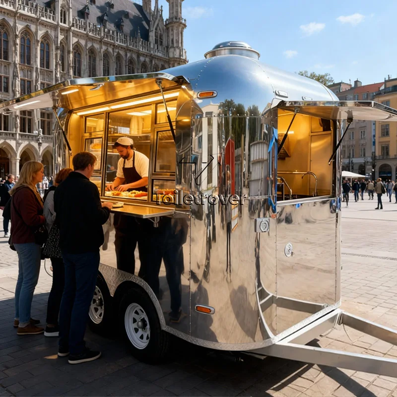 

Оптовая продажа: Мобильный фудтрак-прицеп для общепита, прицеп-коптильня для барбекю, полностью оборудованный фудтрак-прицеп с кондиционером