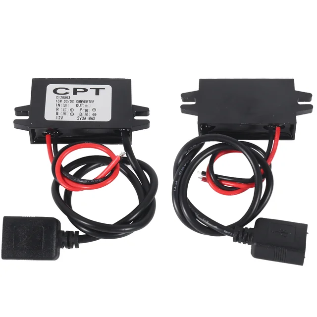 Waterproof 12V to 5V Converter DC-DC Step Down Module Power Adapter USB-A Female/Type C/dual USB/open Wire Connector 6 Waterproof 12V to 5V Converter DC-DC Step Down Module Power Adapter USB-A Female/Type C/dual USB/open Wire Connector 6