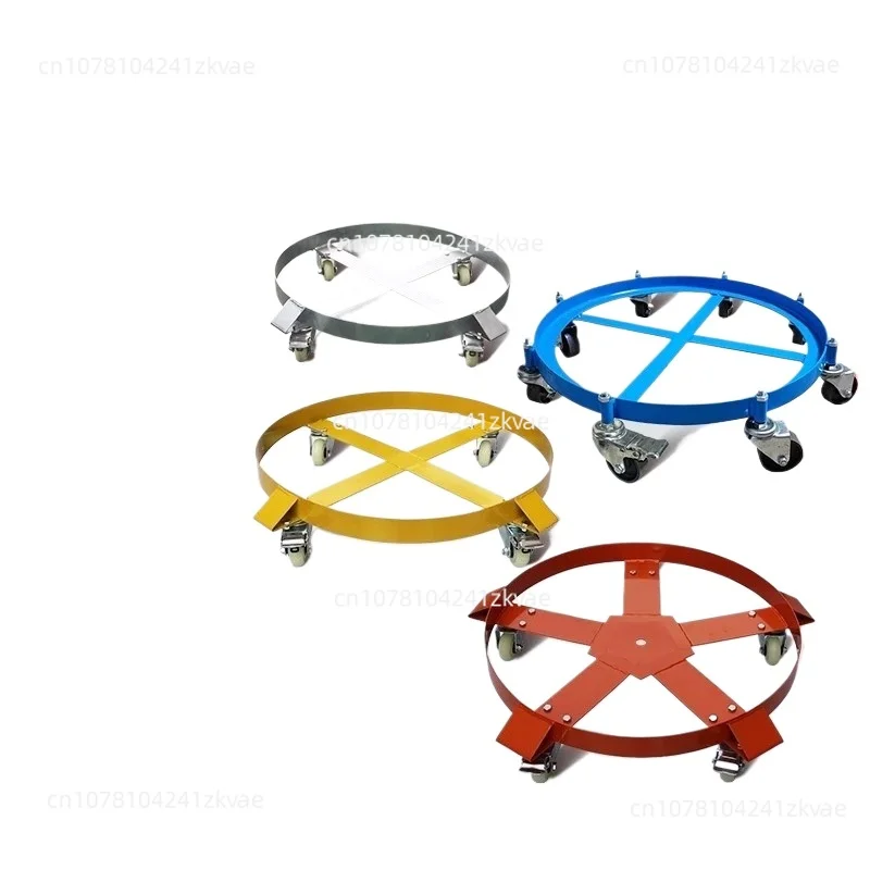 

Heavy-duty oil drum handling base, sliding sliding car, horizontal mobile tool car, corrosion-resistant universal wheel