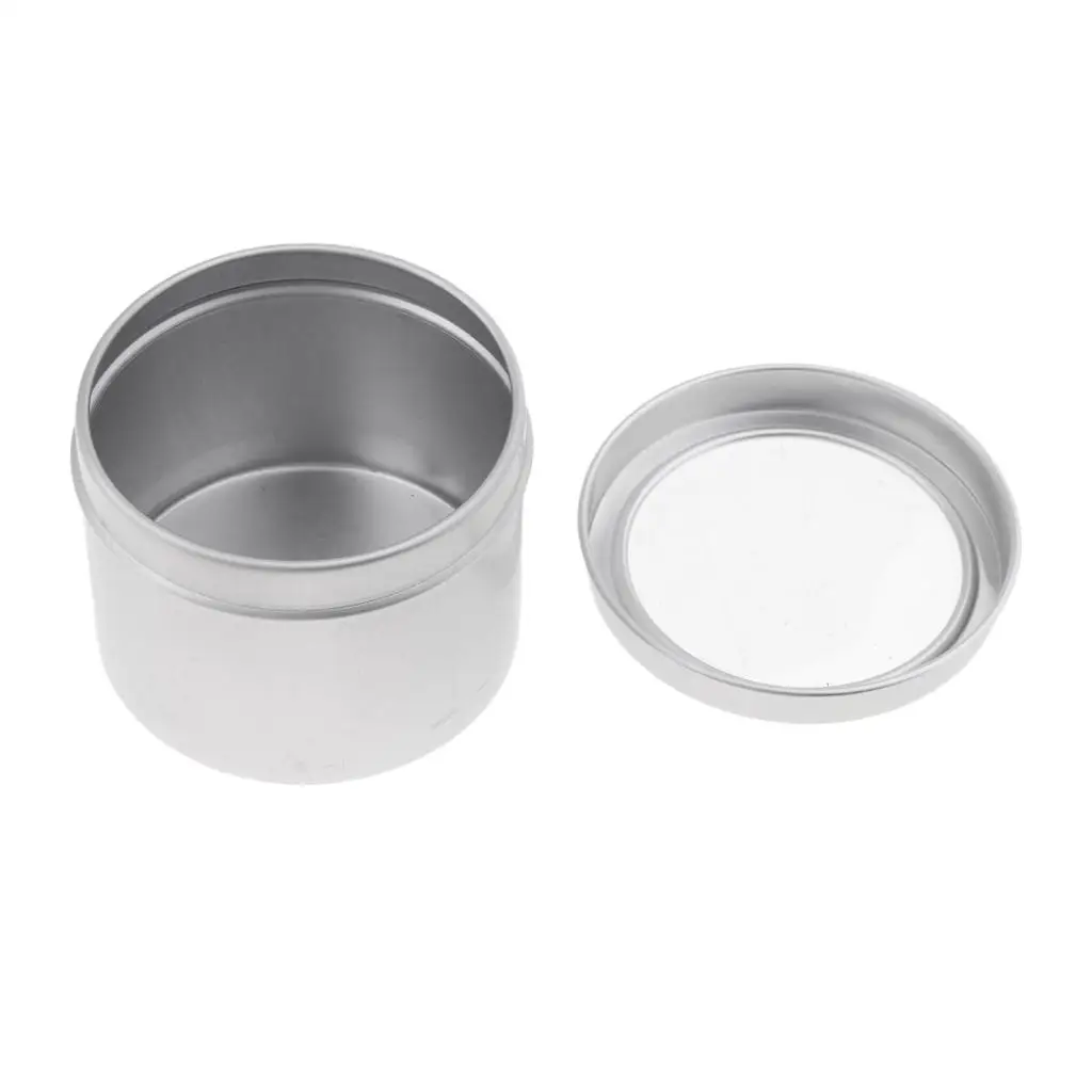 5Pcs Tin Empty Aluminum Containers 100ml Round Candles/Food/Lip image 6