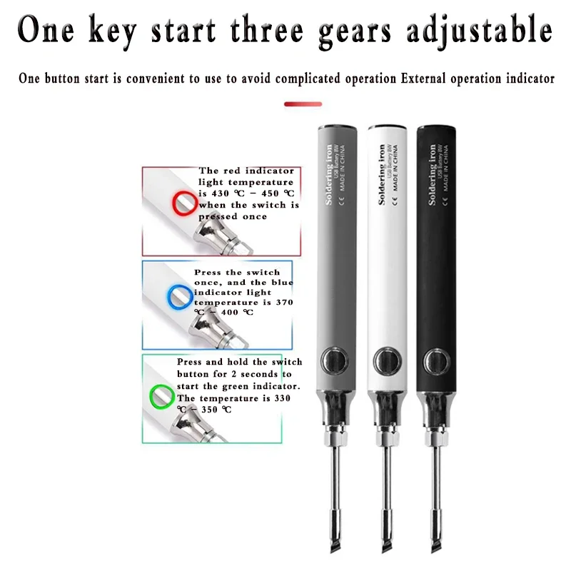 آلة لحام كهربائية لاسلكية محمولة ، مكواة لحام صغيرة ، بطارية USB ، قلم لحام ، جديد ، 5 فولت