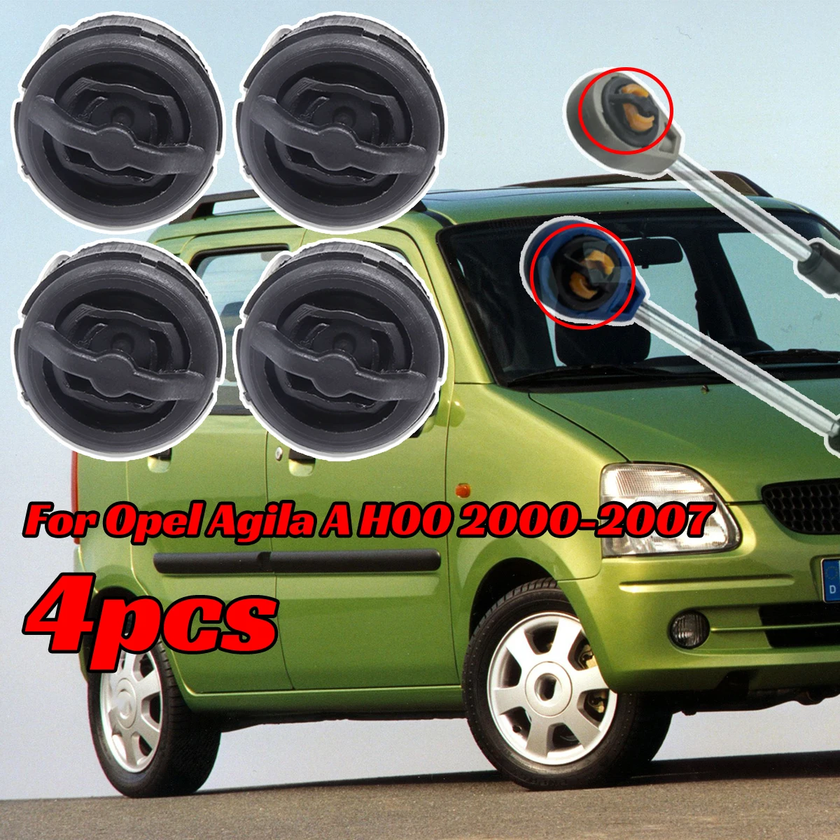4x Gear Shift Cable Linkage End Rod Bushing Connect For Opel Agila A H00 2000 2001 2002 2003 2004 2005 2006 2007 Pivot rubber