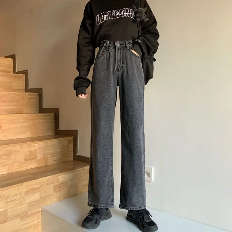 Baggy Jeans Women 2024 Womens Pants Vintage Jeans Female High Waist Streetwear Denim Korean Fashion Female Clothing Clothes A175