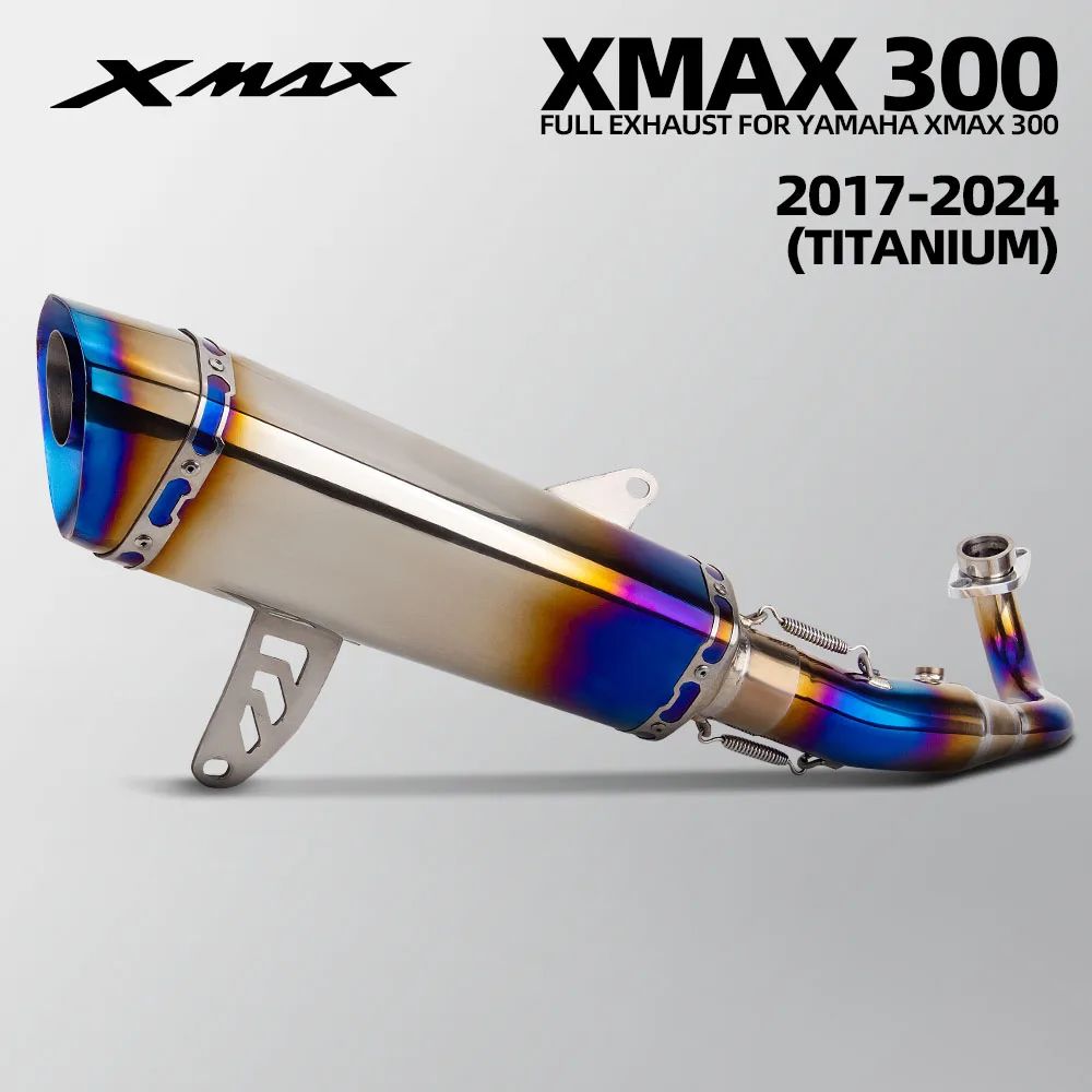 

Для Yamaha XMAX XMAX300 2017-2024 полный комплект мотоцикла титановая выхлопная система модифицирует коллектор, соединительный глушитель с DB Killer