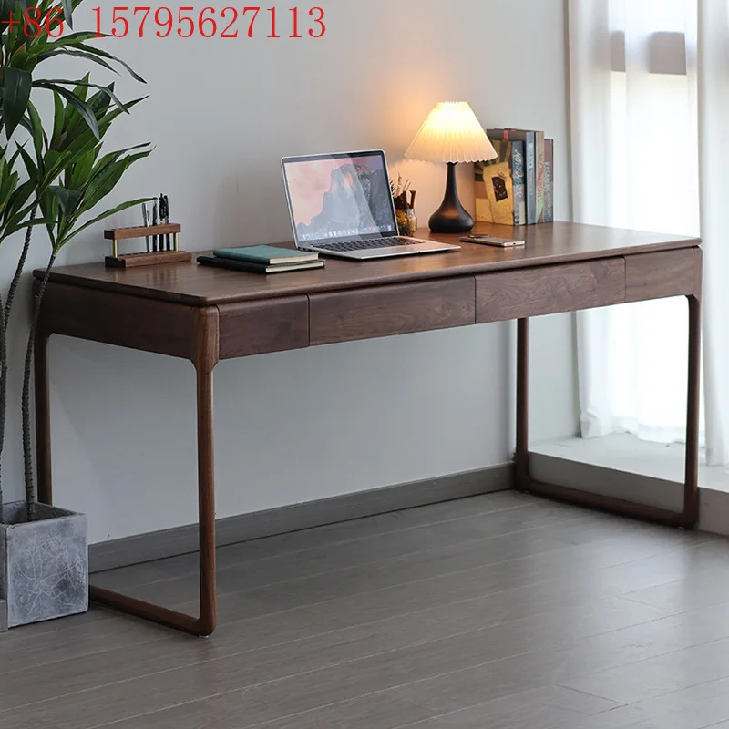 

Solid wood desk Home student desk Rectangle Nordic study Office computer desk