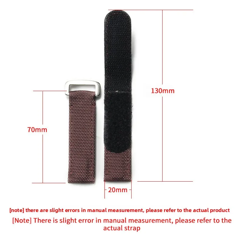 Nylon fabric with top-layer cowhide reverse buckle Velcro strap applicablerlx DaytonaWatch strap accessories submariner 20mm