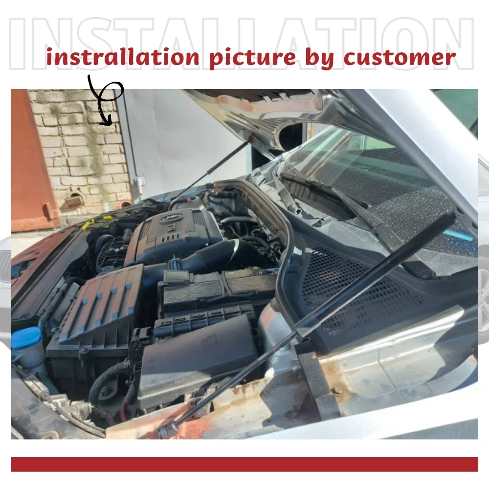 غطاء محرك السيارة الأمامي بونيه دعامات الغاز دعم الرفع لسكودا اوكتافيا A7 MK3 2012-2018 ممتص الصدمات الغاز المثبط ألياف الكربون الأسود