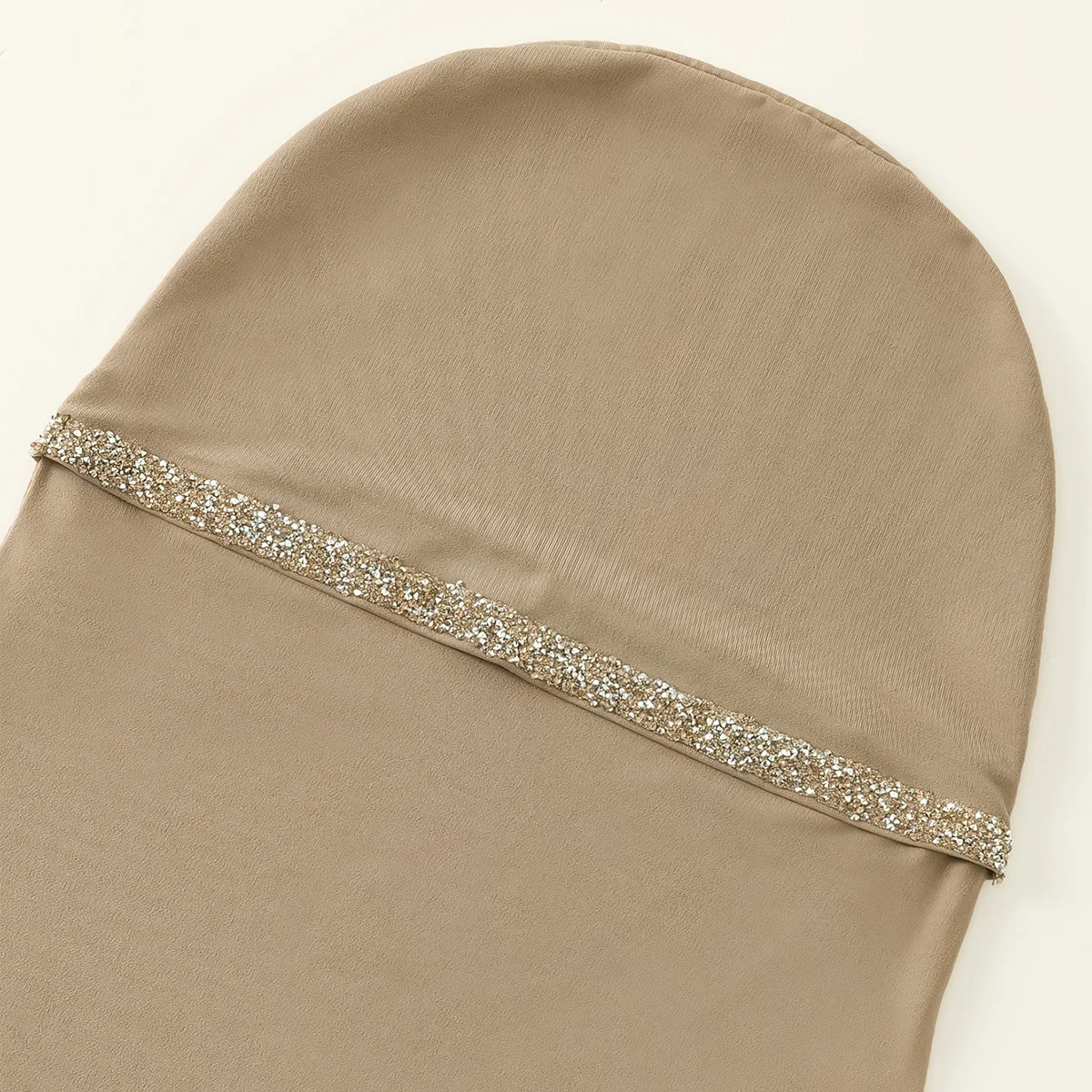 

New hot selling solid color rhinestone crystal linen face mask, Malay Middle East versatile fashionable women's headscarf hat