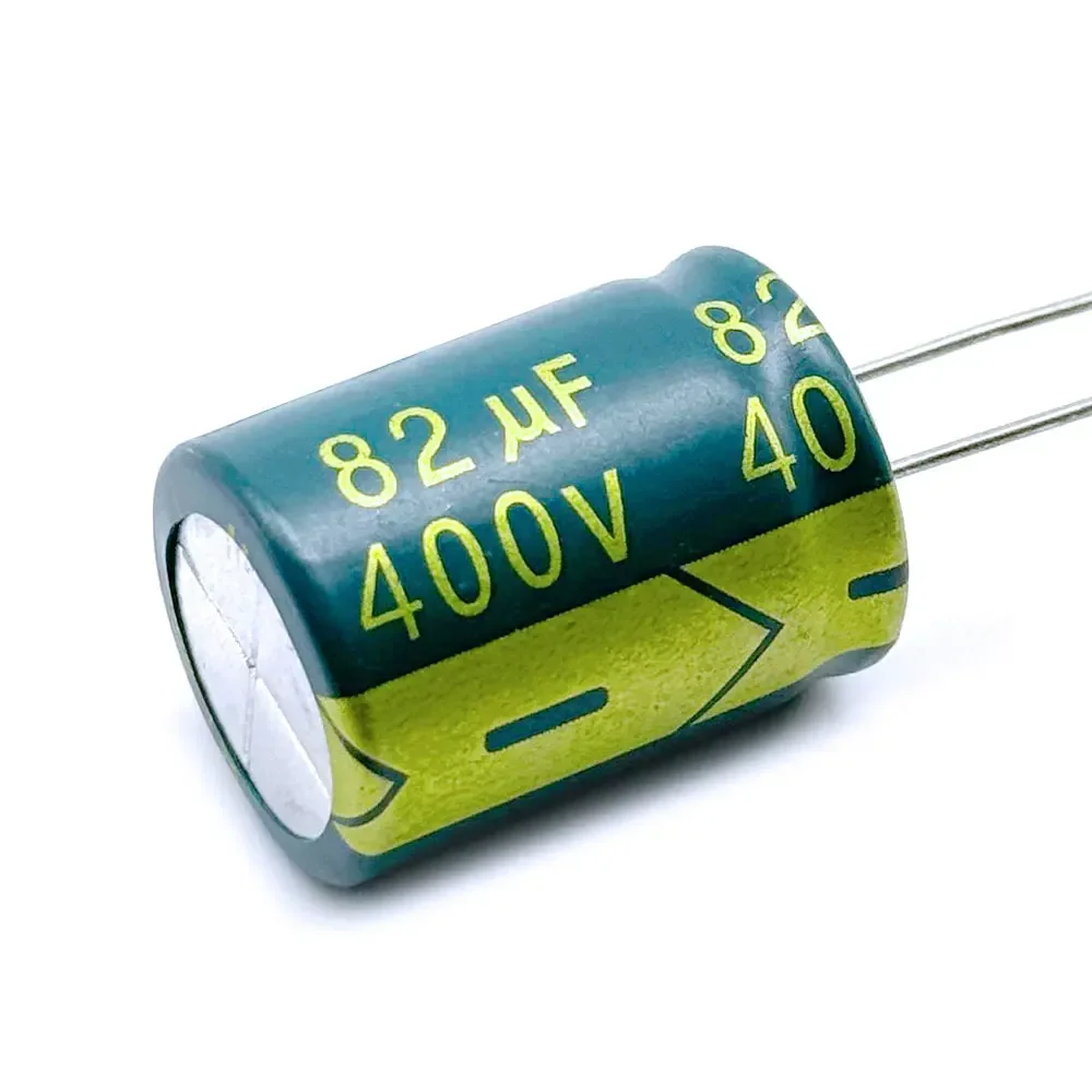 2PCS 400V82UF Aluminum Electrolytic Capacitor Original Low Esr/impedance High Frequency Size 18*25 82uf400v 400v82uf 20%
