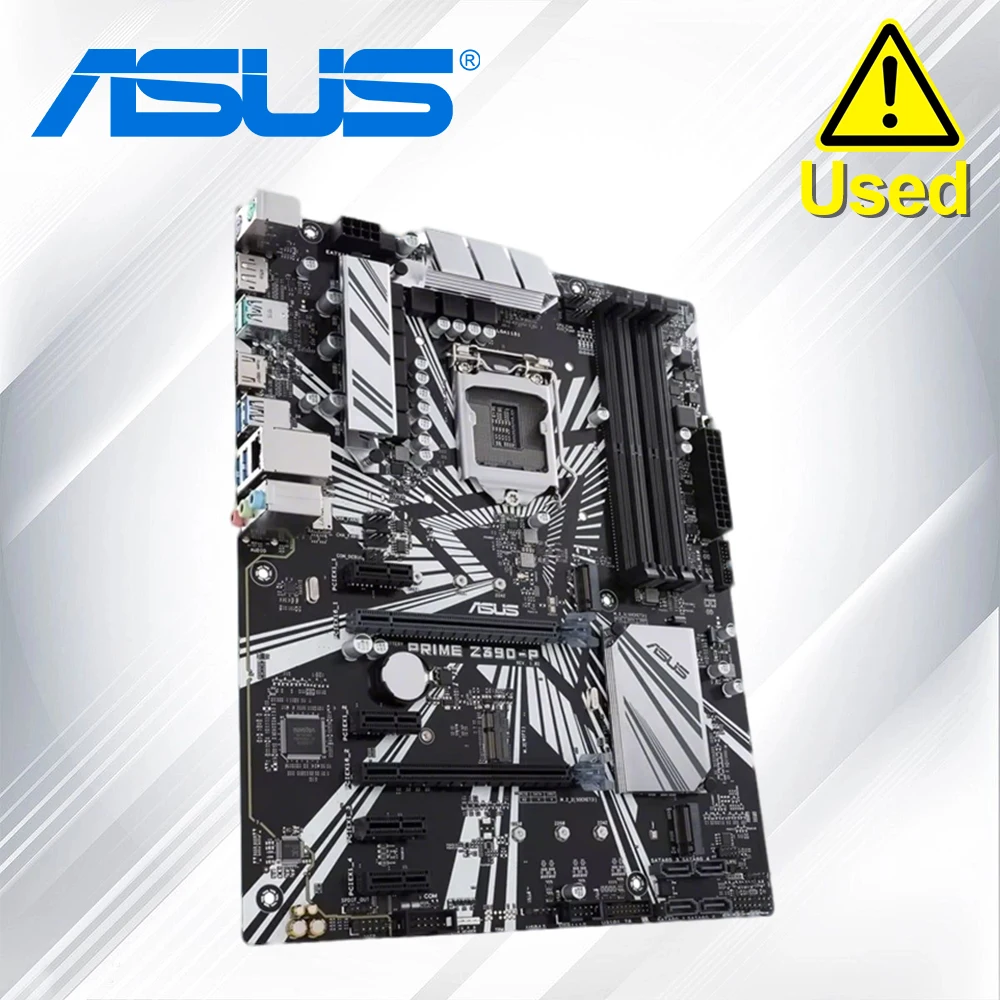 ASUS Prime Z390-P LGA 1151 (300 Series) Intel Z390 SATA 6Gb/s ATX Intel Motherboard for Cryptocurrency Mining (BTC) with Above 4