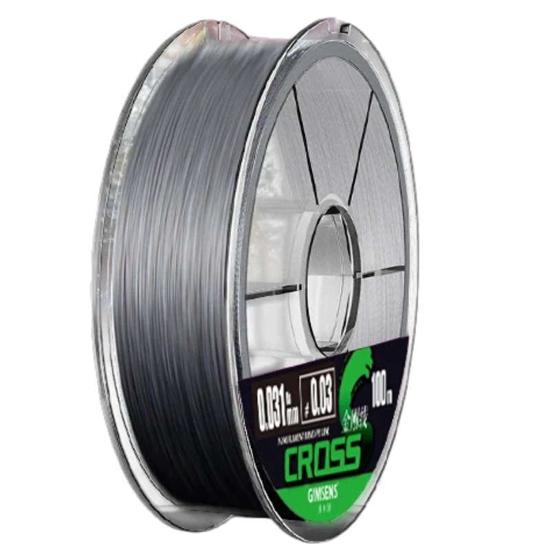 100M Extra Thin 4 Strands Braided PE Fishing Line Abrasion Resistant Anti Bite Leader Main Line Sub Line Carp Freshwater Fishing