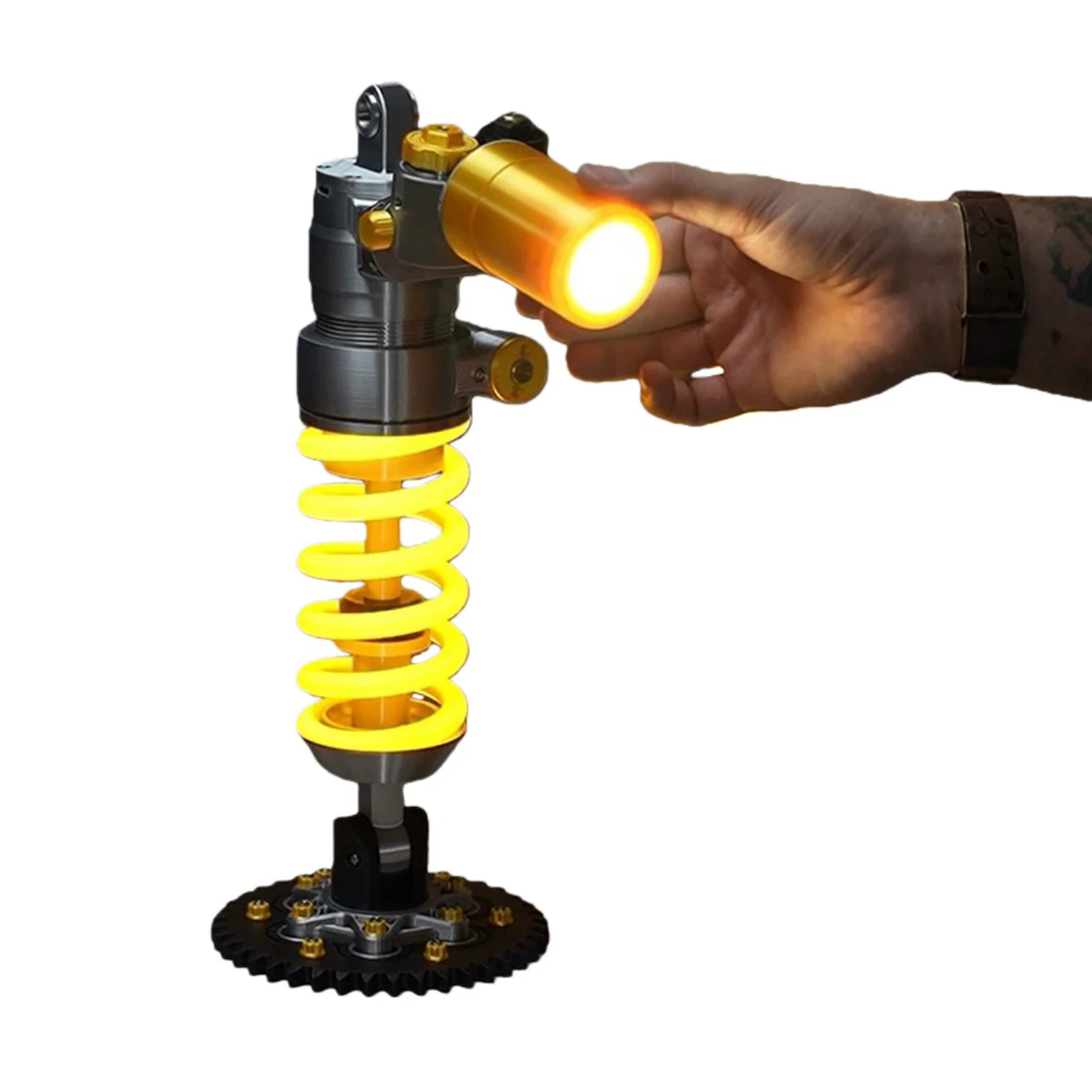 DIY Motorcycle Style Ambient Light Gaming Room Setup Decor Creative Gift For Male Gamers Bike Lovers For OHLINS Suspension Lamp
