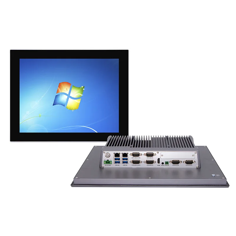 7-27 Inch Fanless Industrial Panel Touch Pc Embedded Android/linux/win 10 11 All in One Monitor for Industrial Automation