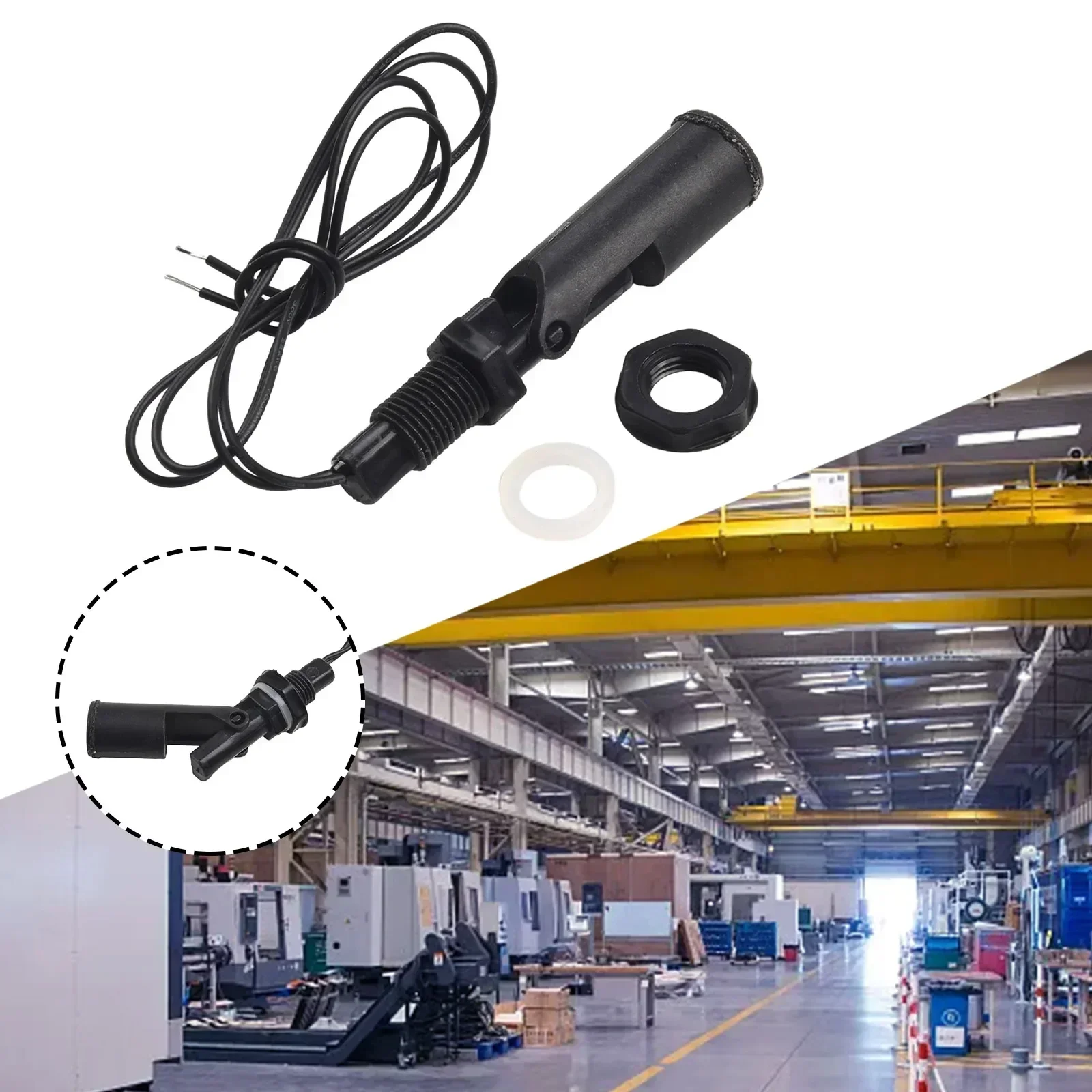 110VDC 220VDC 0.5A 1A Liquid Float Switch Water Level Sensor Horizontal Float Sensor Switch Automatic Water Pump Controller