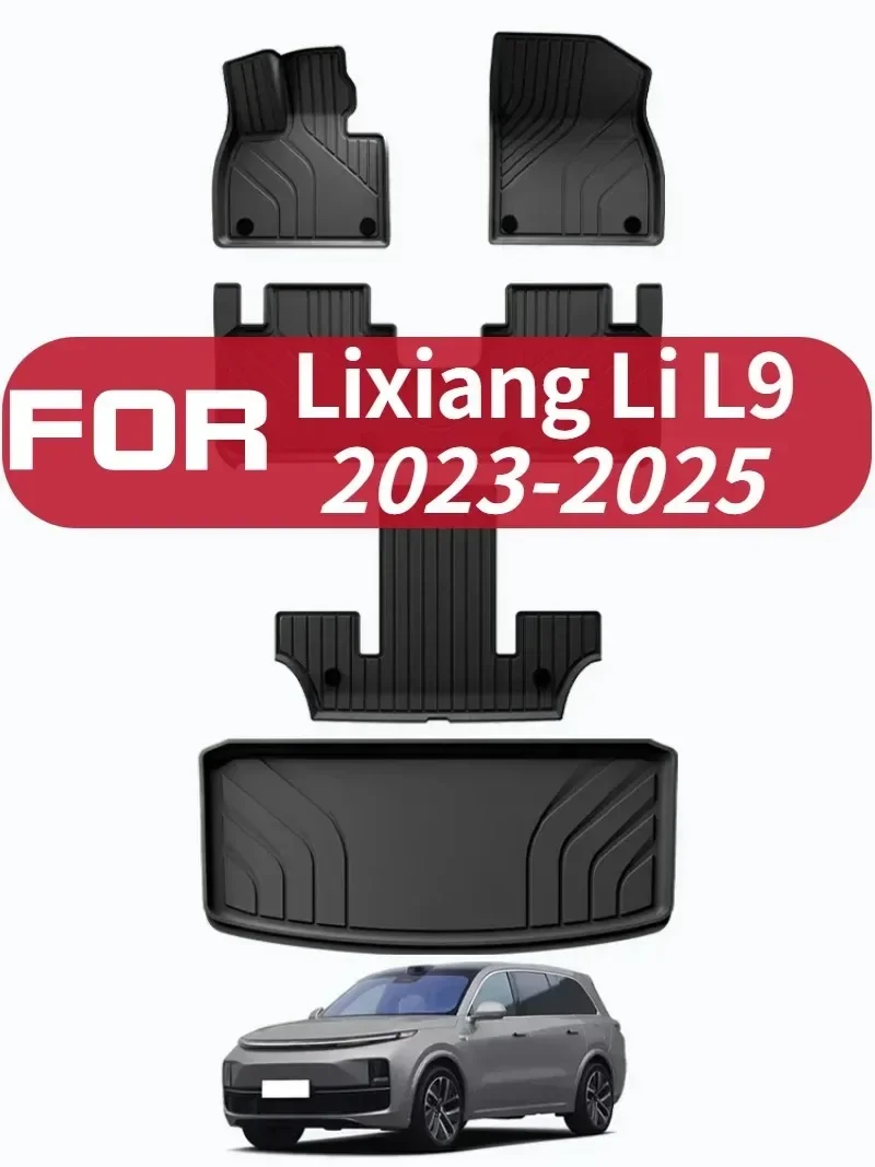 

Для Lixiang Li L9 2023-2025 Коврики для багажника TPE Коврик для багажника Аксессуары для интерьера Коврик для ног Лоток без запаха Водонепроницаемый