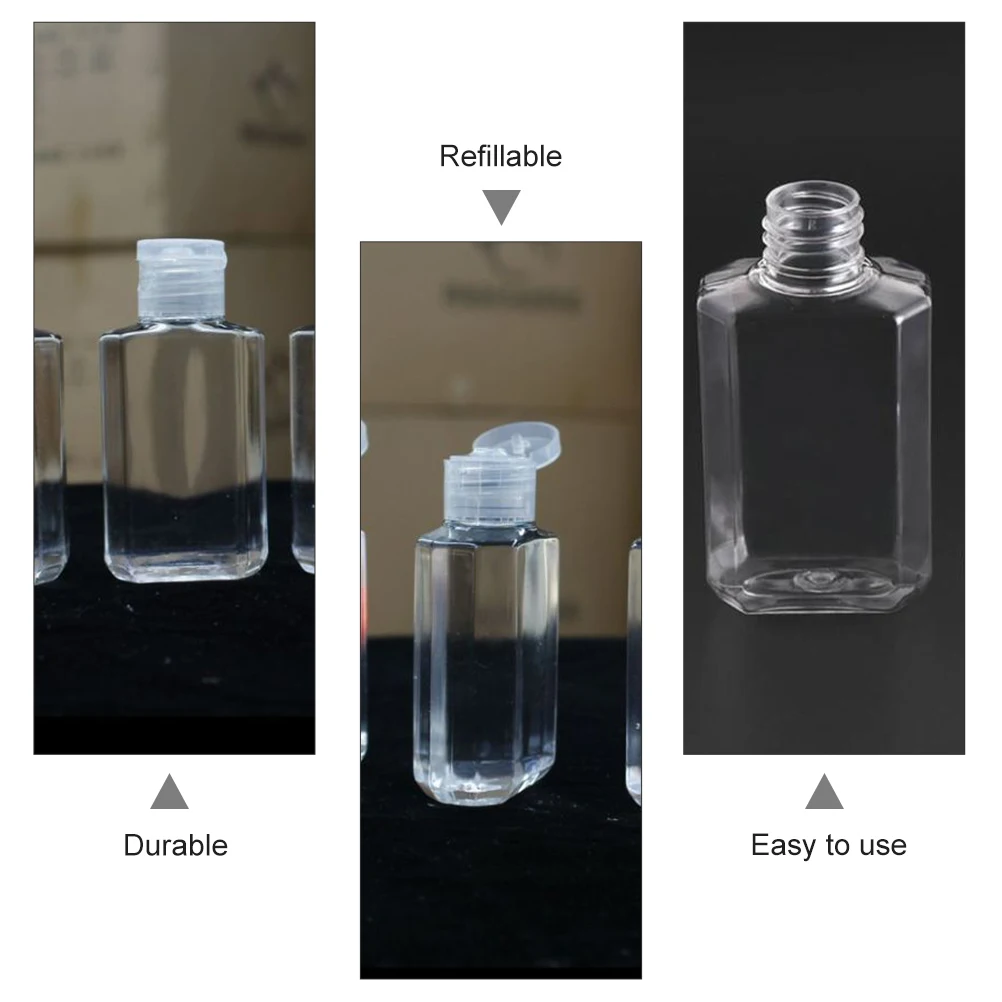 

20 Pcs Empty Bottles Refillable Travel Sub Package Portable Mini Lotion Storage Containers For Hand Cosmetics Shampoo