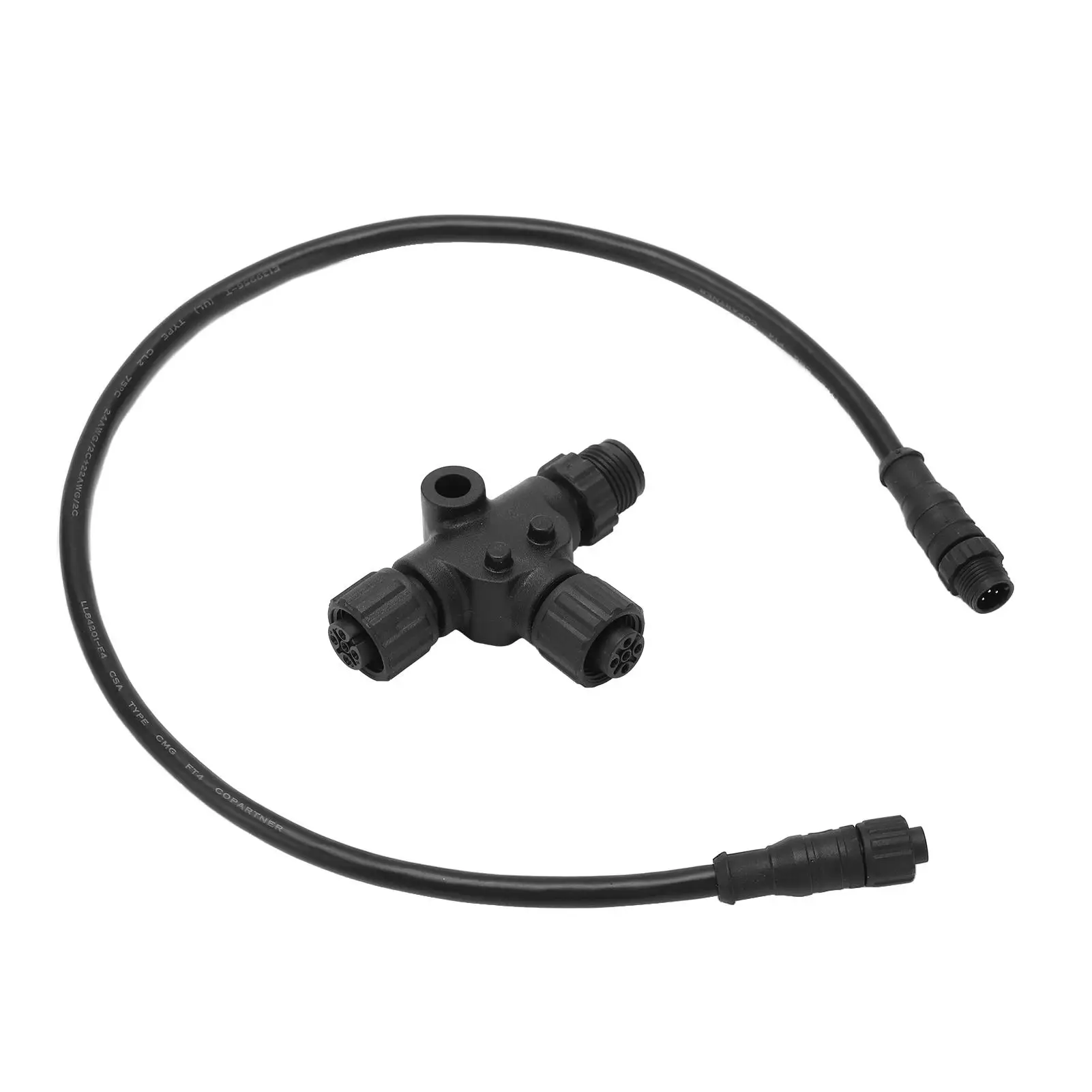  for marine Network For NMEA 2000 0.5m Drop Backbone Cable with Waterproof M12 Thread T Connector