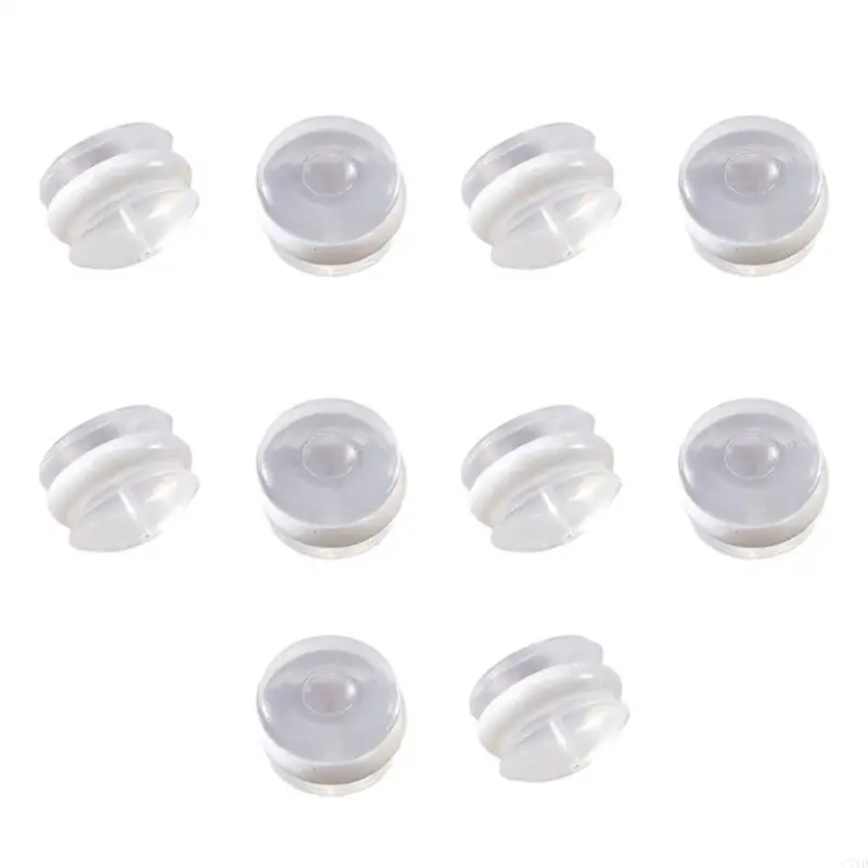  Silicone Ceramic Ear Plugs Hypoallergenically Soft Comfortable For Sensitive Skin Lightweight Earring Backs