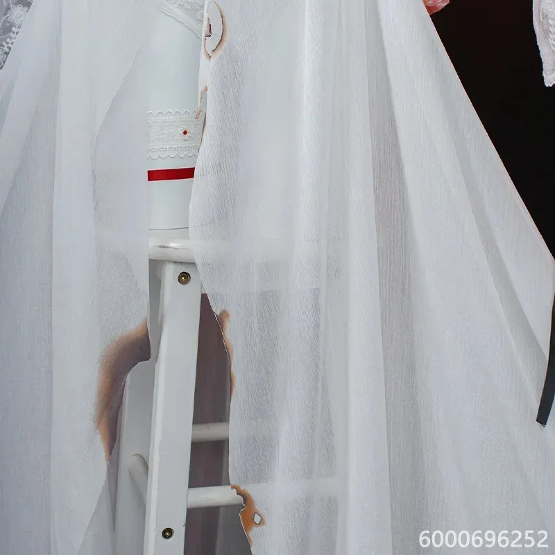 الطريق إلى أي مكان Coquelic تأثيري حلي فستان أبيض مثير مع شعر مستعار زهرة دبوس الشعر أظافر Legwear للفتيات عيد الهالوين