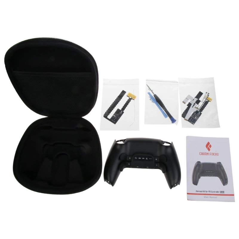 Back Housing Programable Back Button Attachment Controller Paddles with LED Indicator One-click Combo for ps5