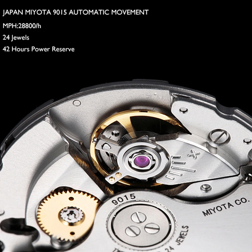 Baltany Men Pilot Watch Military 36mm Retro Automatic Watches Mechaical Wristwatch Sapphire 200M Waterproof C3 Luminous 9015