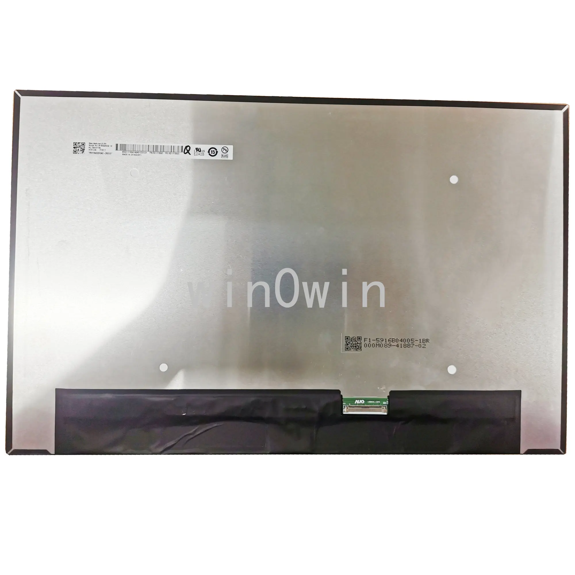 교체용 매트릭스 패널, 16.0 인치 노트북 LCD 화면, B160QAN02.W MNG007DA1-4 NE160QDM-N63 V8.0 165hz, 5D10V82384