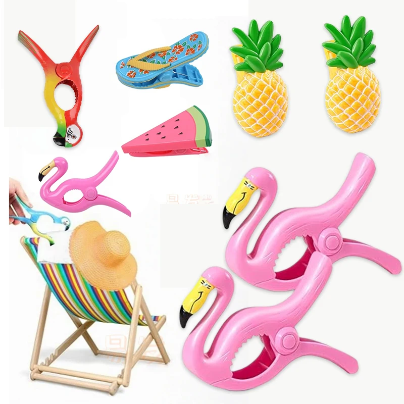 Clips for Beach Chairs-Durable and Big Towel Clips, Creative Beach Towel Clip for Family Use, Portable During Travel