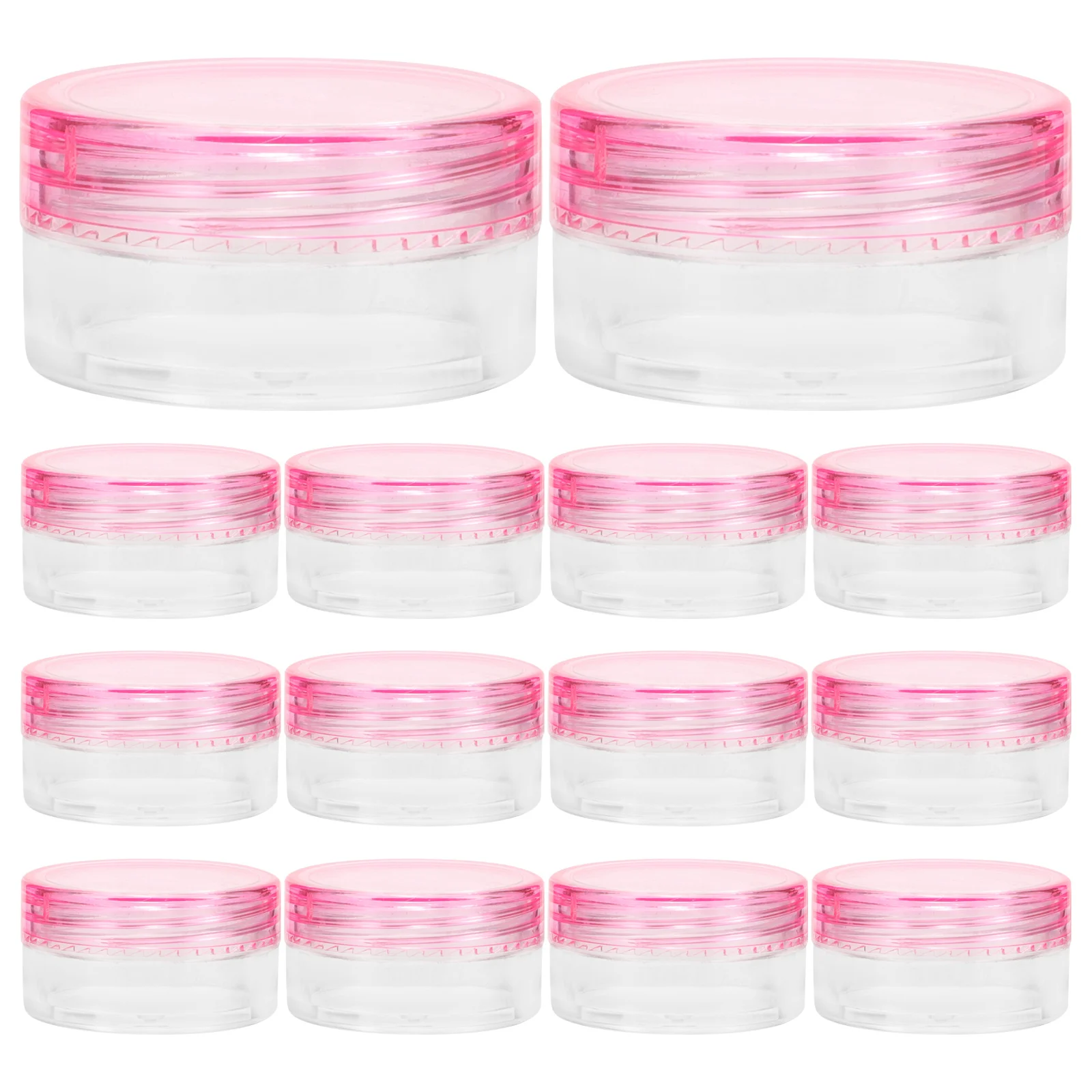 

20 pcs Divided Bottle 5G Round Cream Container Refillable Travel Jar For Makeup Creams Leakproof Lightweight Empty