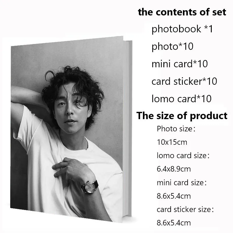 

Series1 Yoo Gong Yoo Photobook Set With Photo Lomo Card Mini Card Sticker Calendar Picturebook Photo Album Artbook