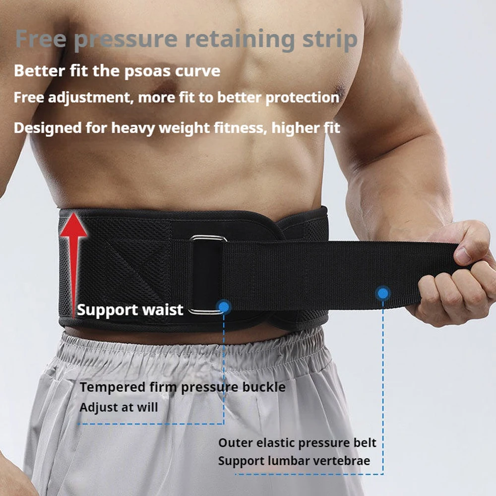 

Weightlifting Belt for Men and Women, Workout Back Support for Lifting, Fitness, Cross Training and Powerlifitng