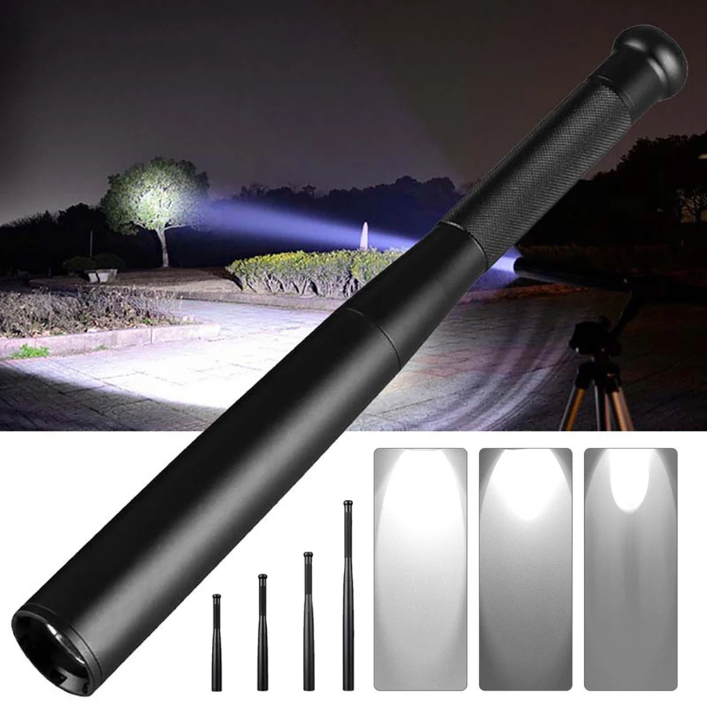 Baseball Bats Flashlight IPX4 Waterproof Rating For Indoor Outdoor