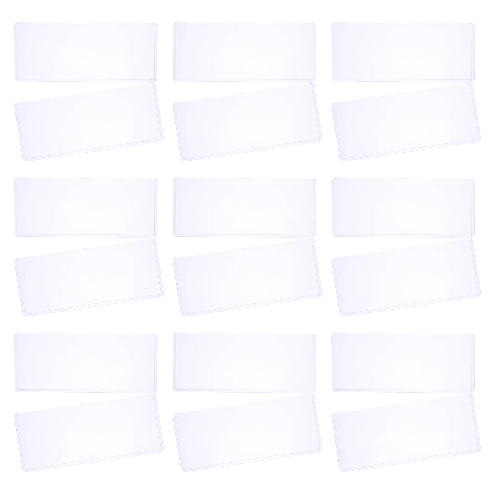 

20Pcs Paper Money Holders for Collectors - Blue PVC Bill Protector Sleeve with Transparent Window for Currency Collection