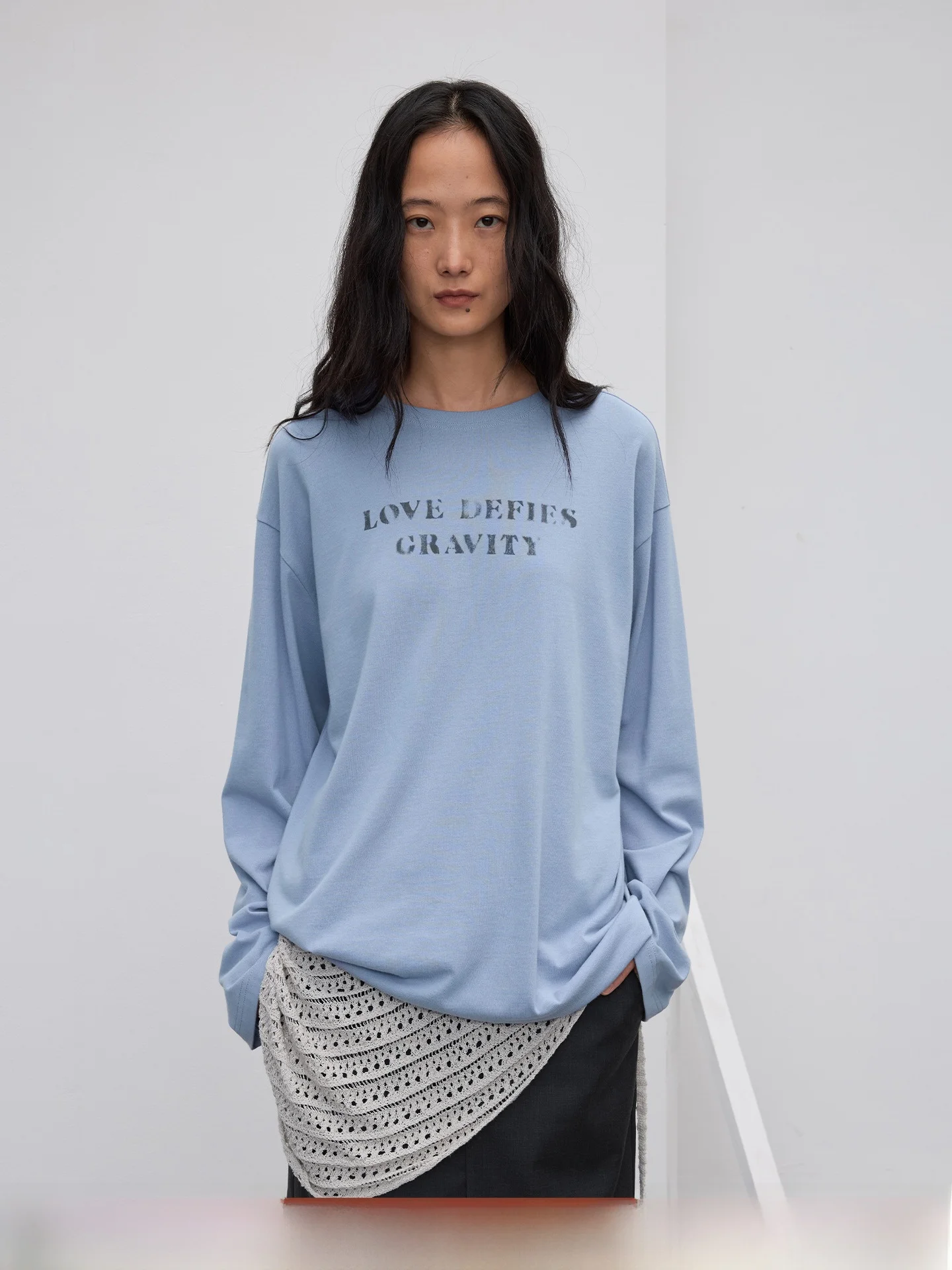 

Breathable Cotton Long Sve T-irt Letter Print H-Sle Loose Fit Women's Casual Comfortable Soft T-irt for Autumn