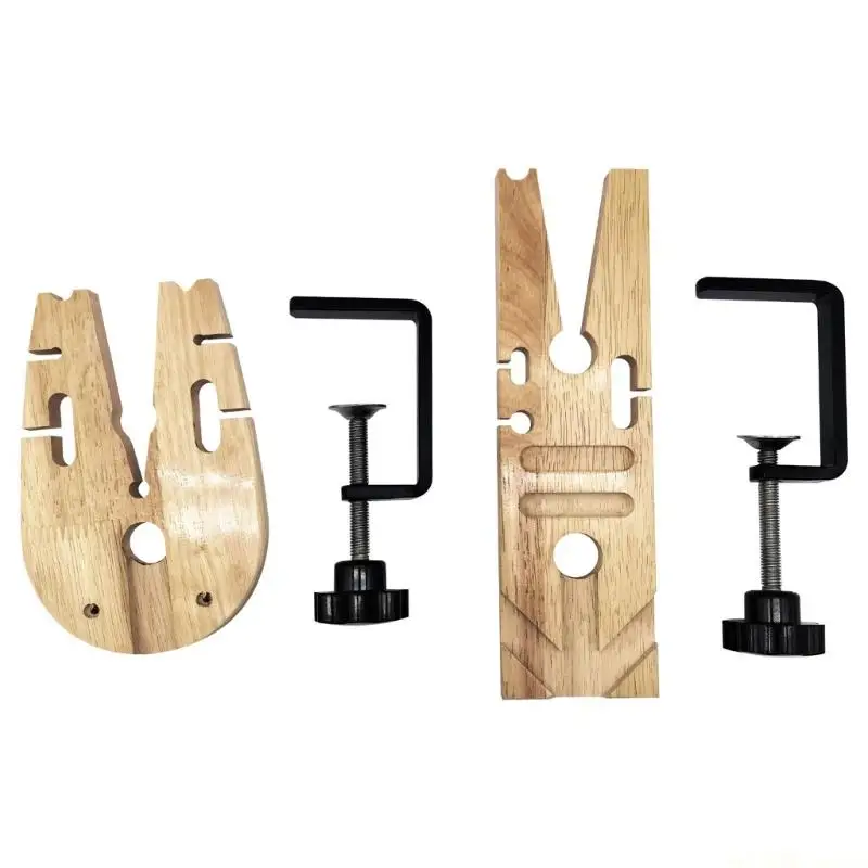 

D46E Round Fixed Vise Clamps for Secure Holding in Woodworking Projects Sturdy and Lightweight Design