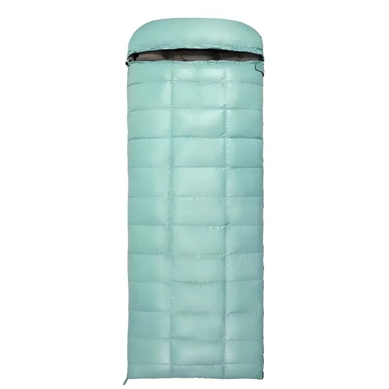 Outdoor Adult Warm Mountaineering Travel Envelope Checked Ultra Light Goose Down Sleeping Bag
