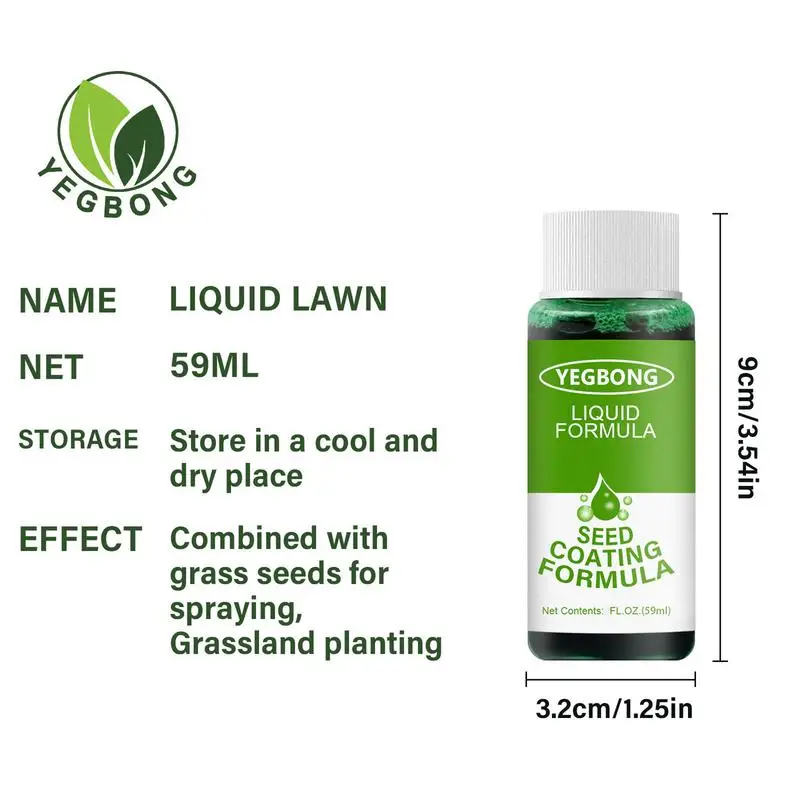 59ml Green Grass Spray Grass Liquid Lawn Paint Max Strength Green Grass Lawn Spray Repair Green Lawn Spray Lawn Grass Shots