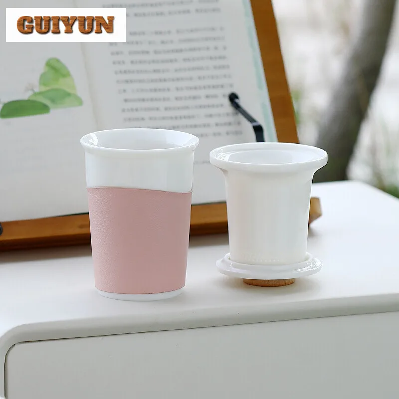 350ml Ceramic Handmade Master Cup Household Boutique Separation Teacup Aesthetic Tea Cup Set Meditation Cup Teaware Collection