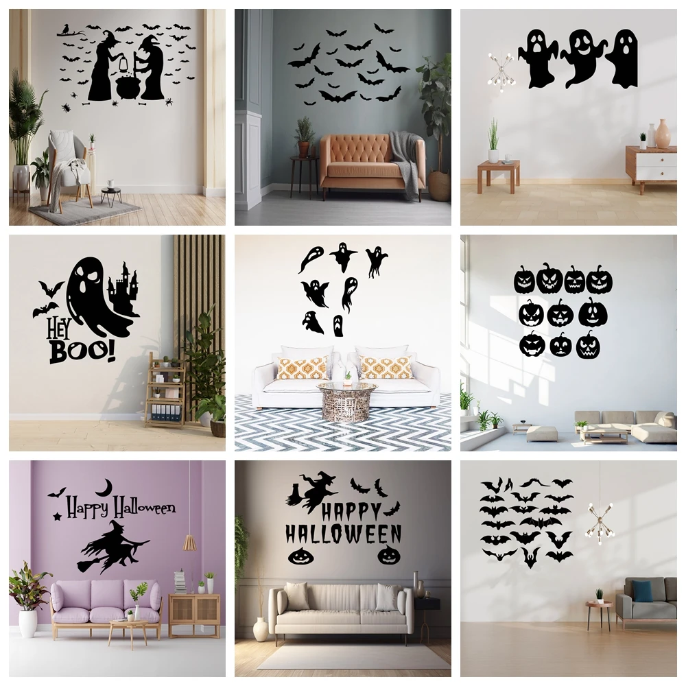 1 pc Free shipping Halloween WALL STICKER Wall Sticker Vinyl Art Home Decor For Kids Room Living Room Home Decor Wall Art MURAL