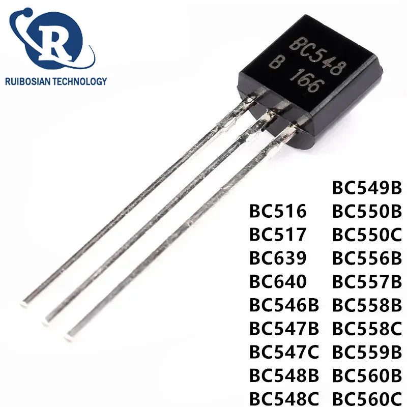 100SZT BC547C TO-92 BC547 BC516 BC517 BC546B BC547B BC548B BC549B BC550B BC556B BC557B BC558B BC559B BC560B BC639 BC640 BC548C