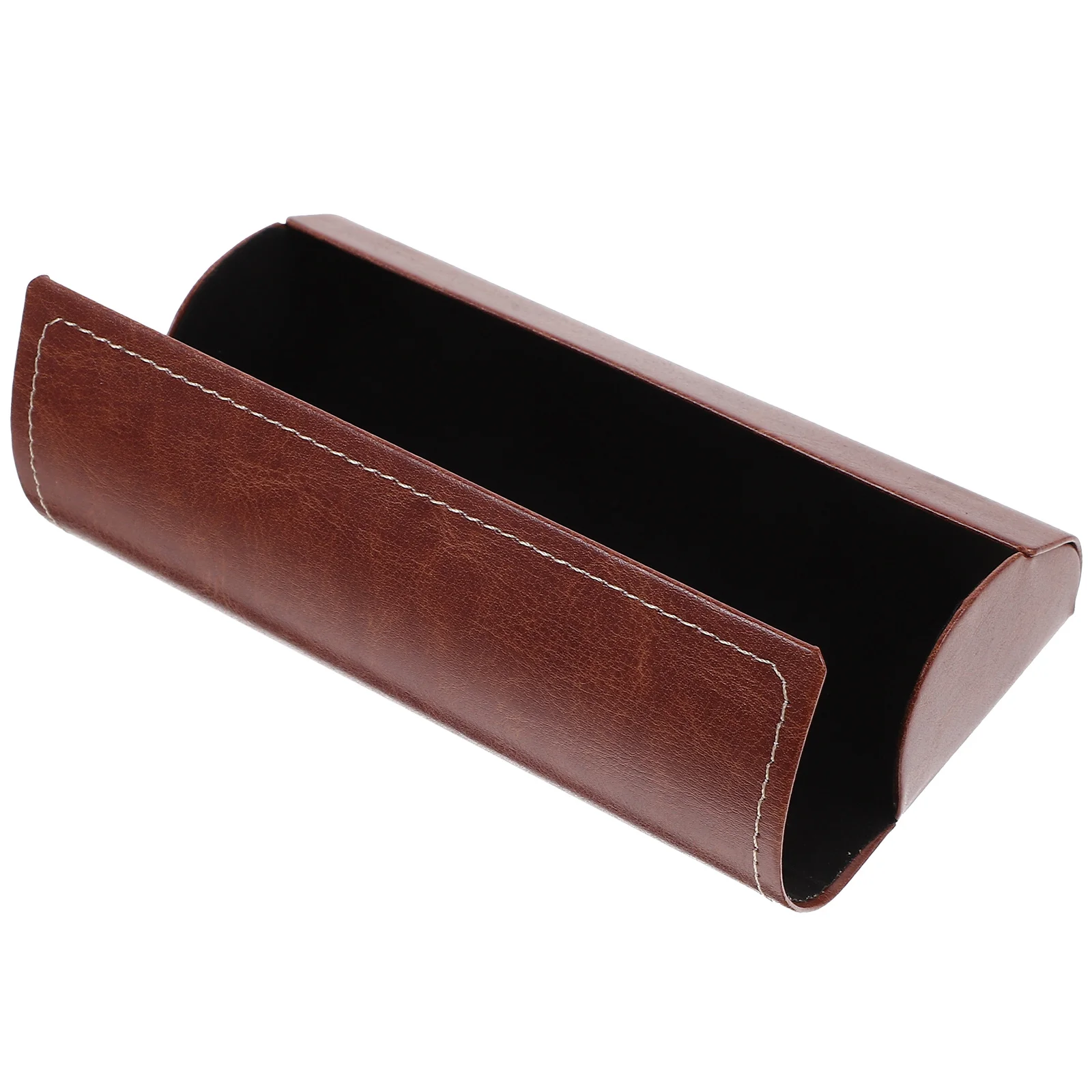 

1pc Eyeglasses Case Glasses Box For Eyeglasses Case Sunglasses Protective Glasses Box Storage Travel Essential Brown