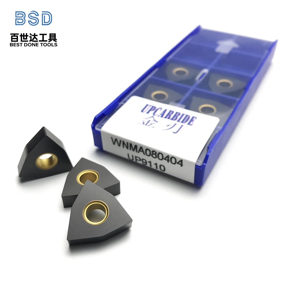 

UP9110 WNMA080404 Твердосплавная токарная вставка - высокая износостойкость для чугуна/серого железа/свенового железа, токарных станков с ЧПУ