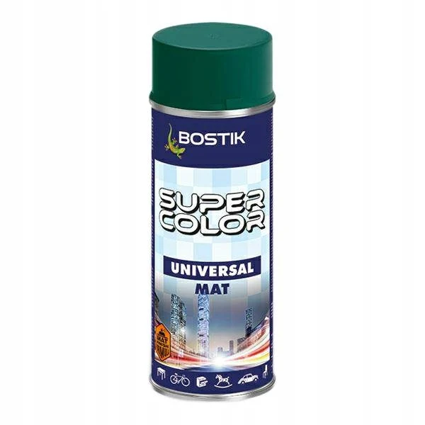 Image of Bostik Super Color Universal-Sprühfarbe grün Dark Mat 400ml
